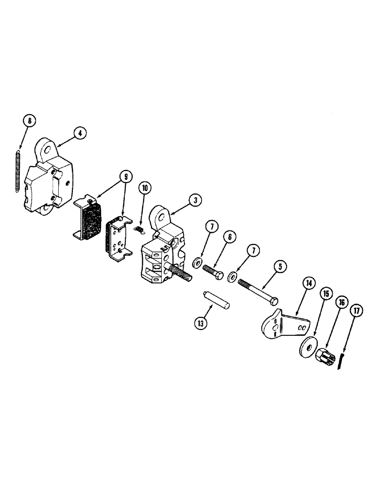 Схема запчастей Case IH 3294 - (7-262) - CALIPER DISC BRAKE ASSEMBLY (07) - BRAKES