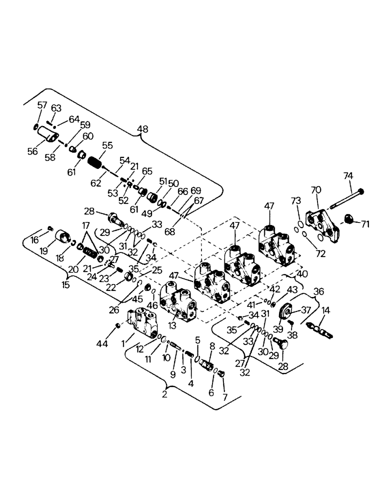 Схема запчастей Case IH CM325 - (08-20) - CONTROL VALVE ASSEMBLY (07) - HYDRAULICS