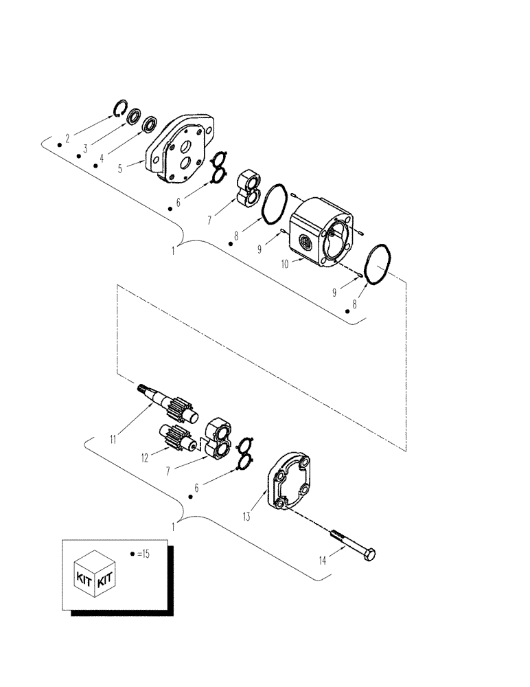 Схема запчастей Case IH STX500 - (02-03[01]) - HYDRAULIC FAN MOTOR ASSY (02) - ENGINE