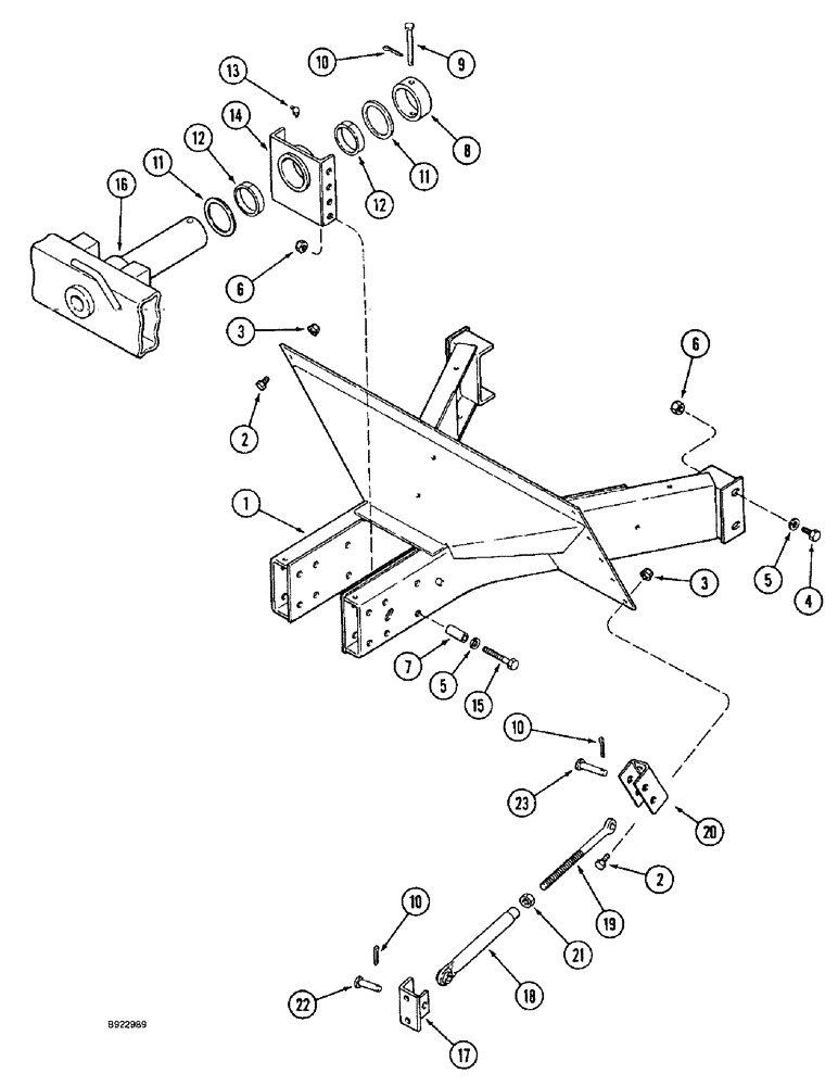 Схема запчастей Case IH 1666 - (5-12) - STEERING AXLE SUPPORT, ADJUSTABLE AXLES (04) - STEERING