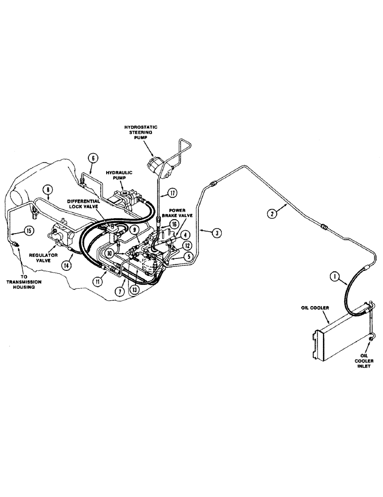 Схема запчастей Case IH 2290 - (1-016) - PICTORIAL INDEX, BRAKE HYDRAULICS (00) - PICTORIAL INDEX