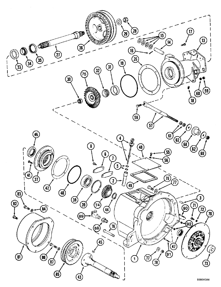 Схема запчастей Case IH 2144 - (6-02) - POWER TAKEOFF DRIVE (03) - POWER TRAIN