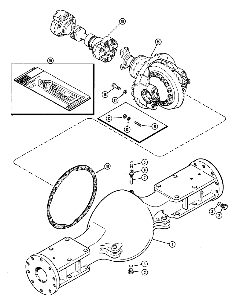 Схема запчастей Case IH 2470 - (178) - FRONT AXLE AND DIFFERENTIAL HOUSING (05) - STEERING