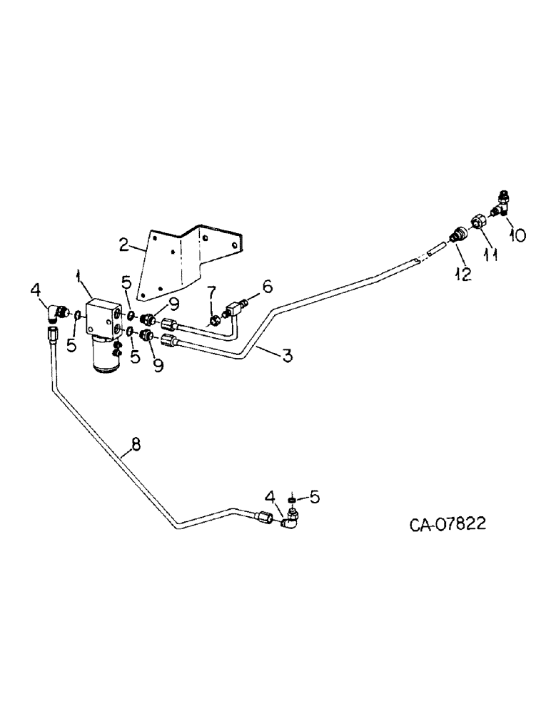 Схема запчастей Case IH 3288 - (10-20) - HYDRAULICS, TRANS BRAKE VALVE AND CONNECTIONS (07) - HYDRAULICS