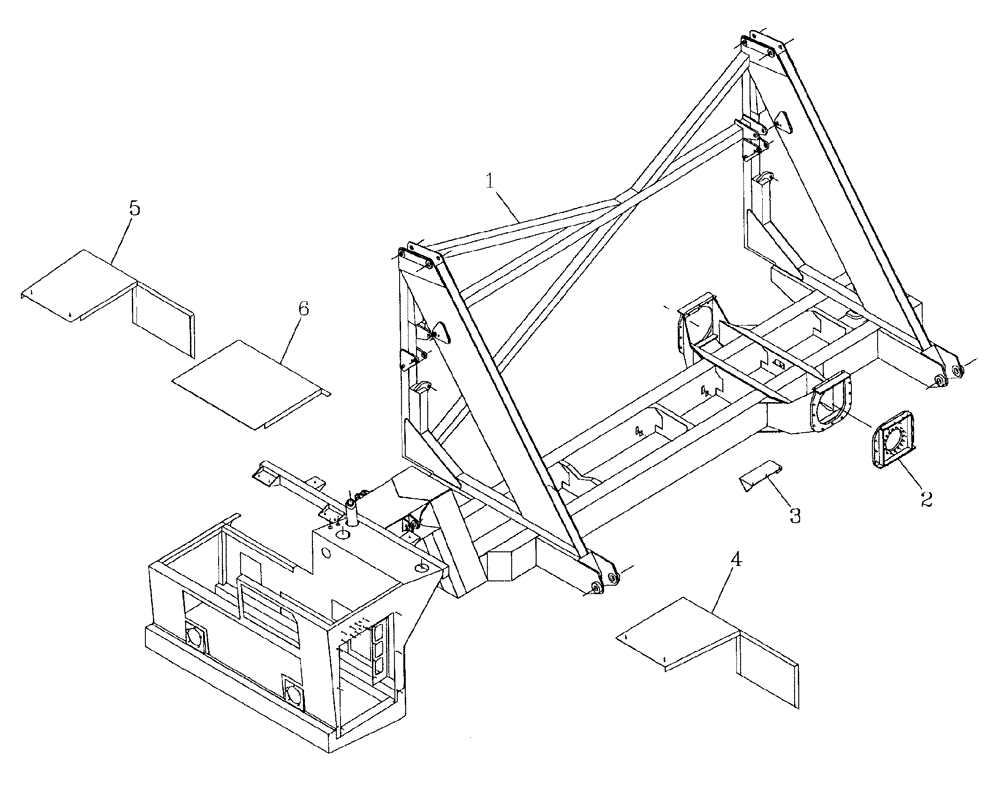 Схема запчастей Case IH AUSTOFT - (A01-01) - CHASSIS Mainframe & Functioning Components