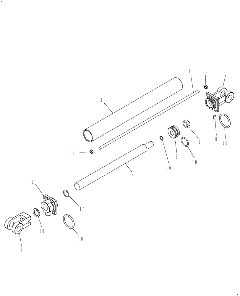 Схема запчастей Case IH WR401 - (35.900.02) - HYDRAULIC OPENING CYLINDER 3.5" X 60" (35) - HYDRAULIC SYSTEMS