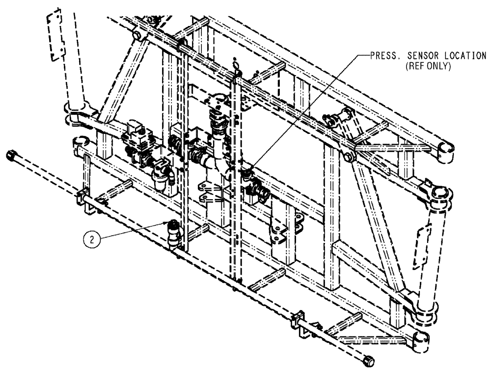 Схема запчастей Case IH SPX3320 - (09-077) - ELECTRICAL, 5 SECTION PLUMBING, CS Liquid Plumbing