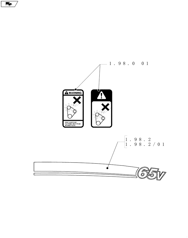 Схема запчастей Case IH FARMALL 95N - (SEC. 13) - DECALS (00) - GENERAL