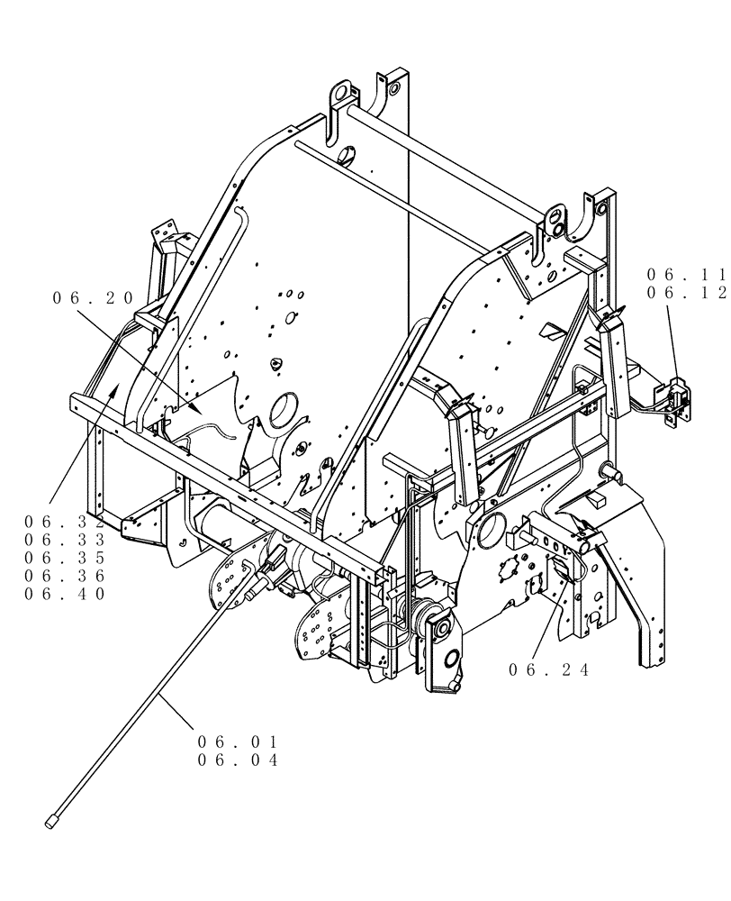 Схема запчастей Case IH RBX453 - (SECTION 06[RBX453]) - PICTORIAL INDEX, ELECTRICAL (00) - GENERAL