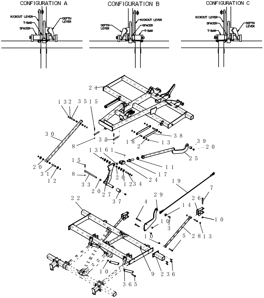 Схема запчастей Case IH ATX700 - (01.200.1) - FRAME, OUTER WING (12) - FRAME