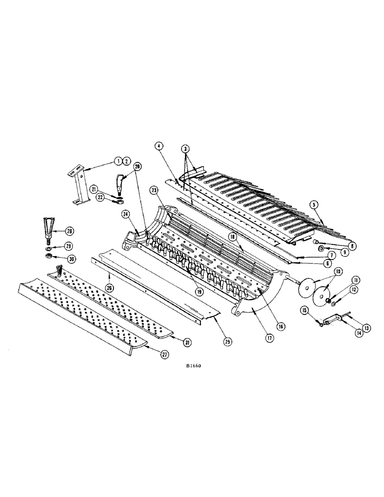 Схема запчастей Case IH 400 - (040) - SPIKE TOOTH CONCAVE (66) - THRESHING