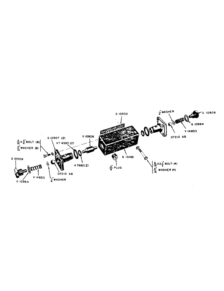 Схема запчастей Case IH 400B-SERIES - (163) - PARTS FOR G13106 INTERLOCK (08) - HYDRAULICS