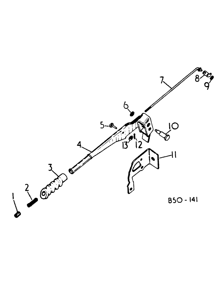 Схема запчастей Case IH 385 - (04-04) - BRAKES, PARK BRAKE HAND LEVER (5.1) - BRAKES