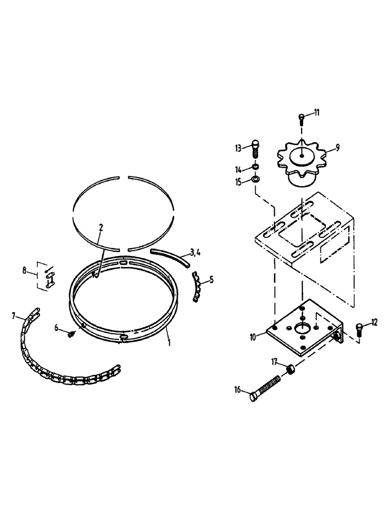 Схема запчастей Case IH 7700 - (A08-04) - SECONDARY EXTRACTOR HOOD HYDRAULIC SLEW Mainframe & Functioning Components