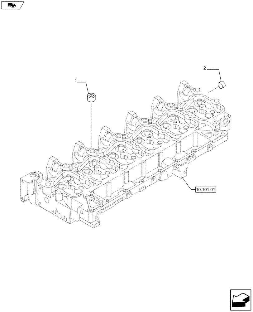 Схема запчастей Case IH F4GE9684D J604 - (10.408.03) - HEAT EXCHANGER - ENGINE (10) - ENGINE