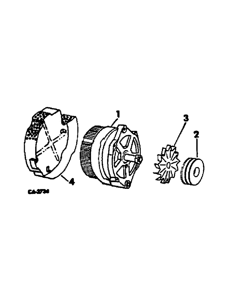 Схема запчастей Case IH 815 - (G-23) - ELECTRICAL SYSTEM, ALTERNATOR-GENERATOR AND CONNECTIONS, FOR ENGINES WITHOUT VOLTAGE REGULATOR (06) - ELECTRICAL SYSTEMS