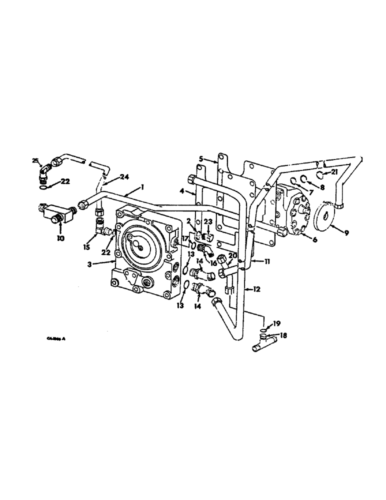 Схема запчастей Case IH 574 - (10-002) - HYDRAULIC POWER SUPPLY AND MULTI CONTROL VALVE, UP TO S/N 10243 (07) - HYDRAULICS