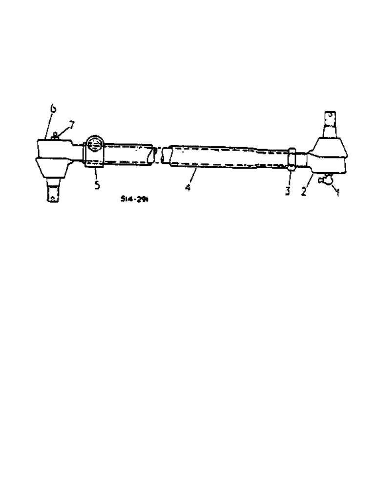 Схема запчастей Case IH 2500 - (14-11[A]) - TIE ROD ASSEMBLY - I.H., 574 S/N 101693 & UP, 2500 S/N 100026 Suspension