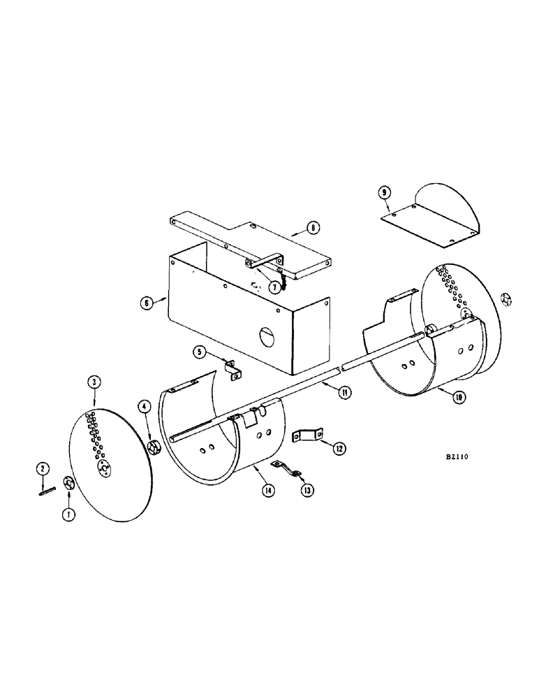 Схема запчастей Case IH 960 - (104) - ROTATING FAN SCREEN ATTACHMENT (10) - ENGINE