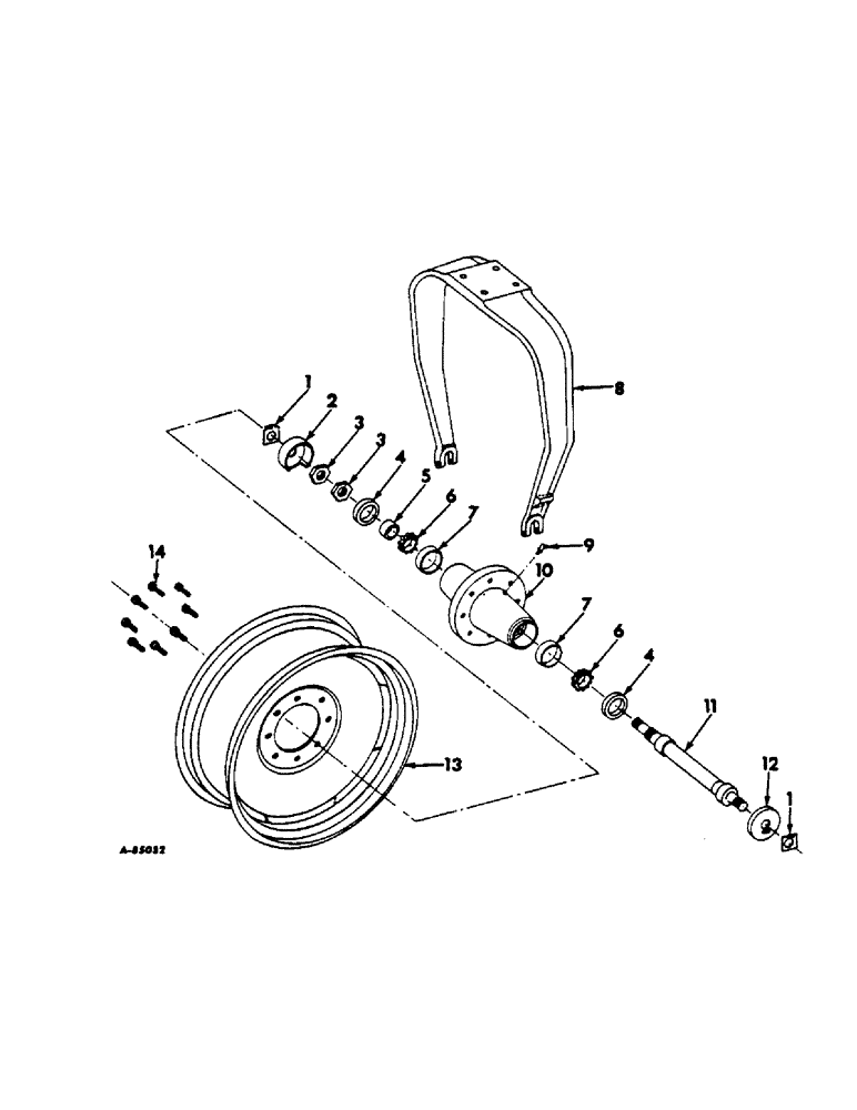 Схема запчастей Case IH 616 - (L-02) - WHEELS AND WHEEL WEIGHTS, GUIDE WHEEL Wheels & Wheel Weights