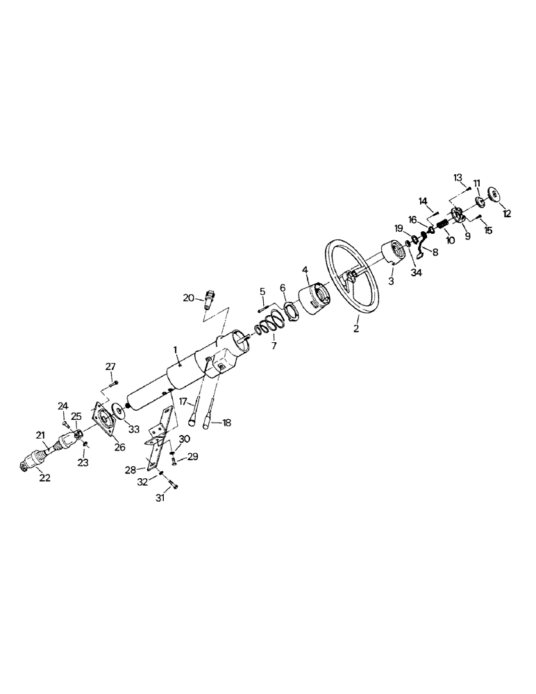 Схема запчастей Case IH CP-1360 - (01-19) - STEERING COLUMN AND MOUNTING (10) - CAB