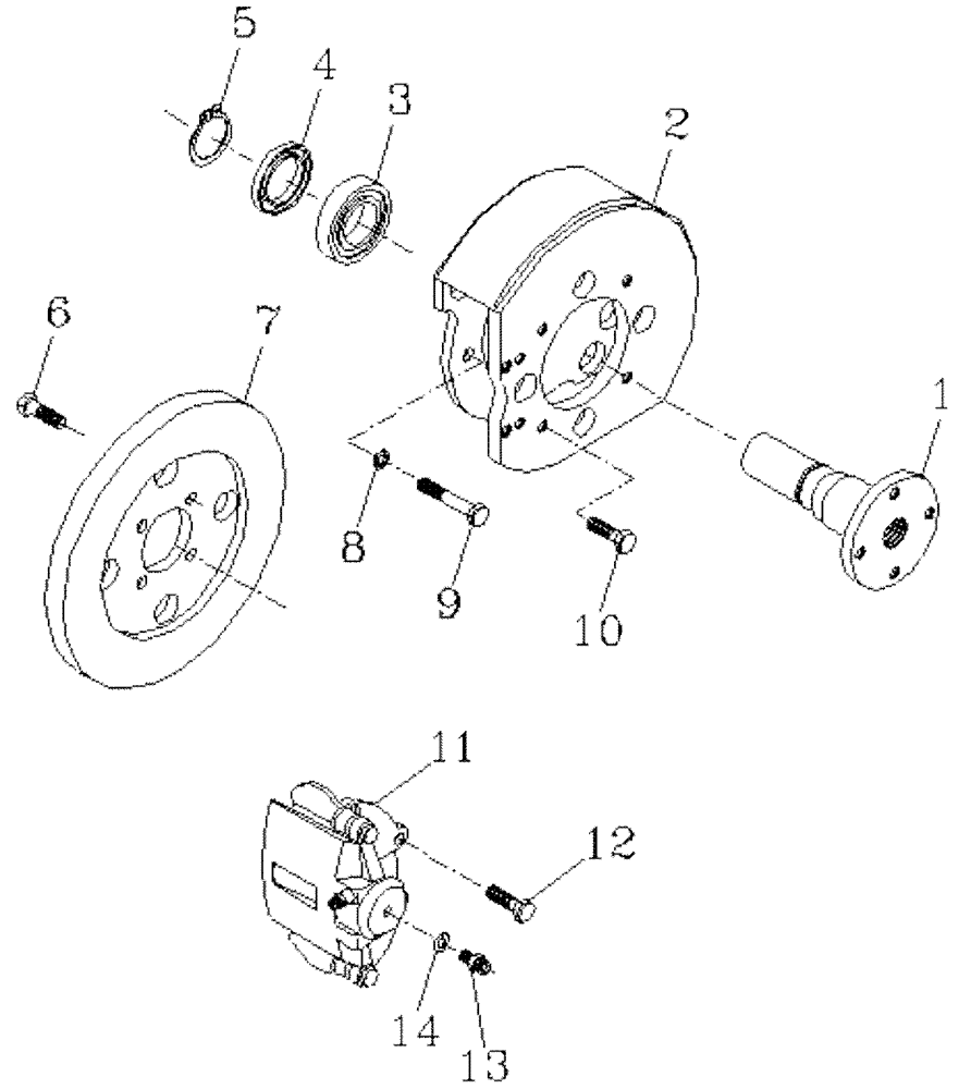 Схема запчастей Case IH 7700 - (A09[04]) - BRAKES [RH] {7000} Mainframe & Functioning Components