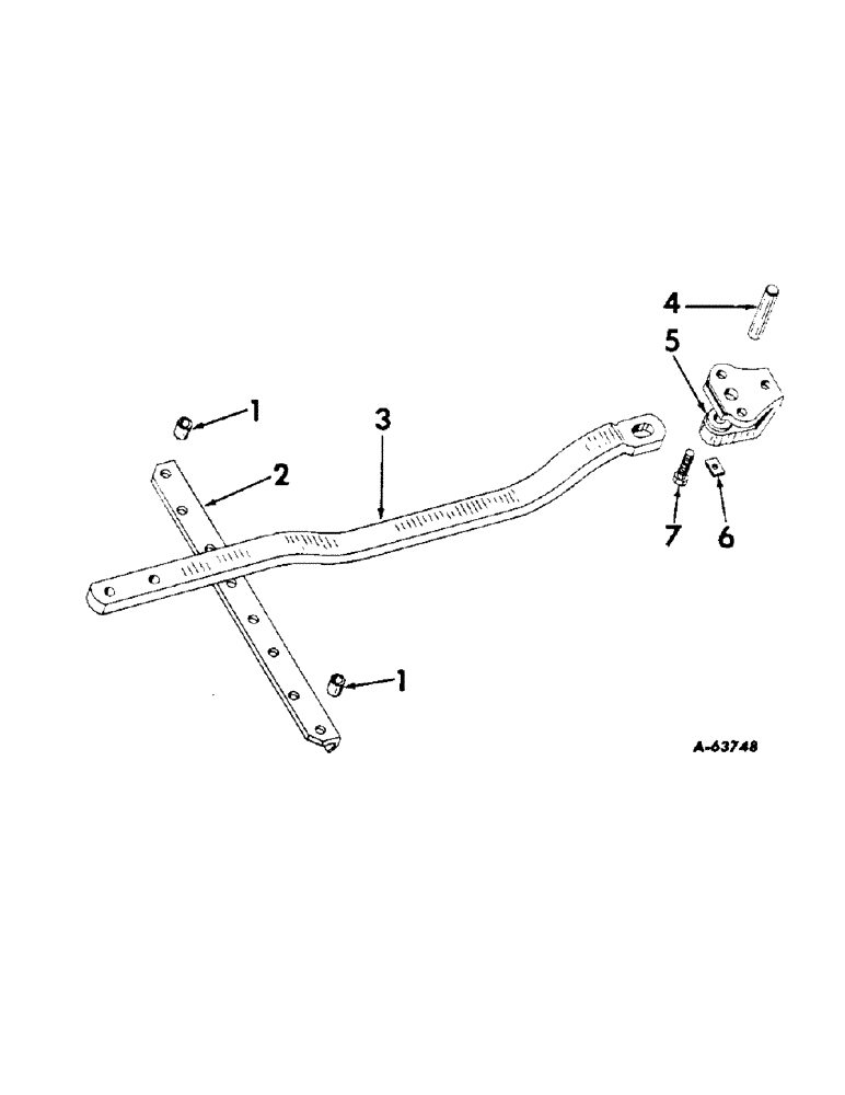 Схема запчастей Case IH 340 - (239[A]) - DRAWBARS AND HITCHES, SWINGING DRAWBAR, INTERNATIONAL 340 SERIES GROVE TRACTORS Drawbar & Hitches