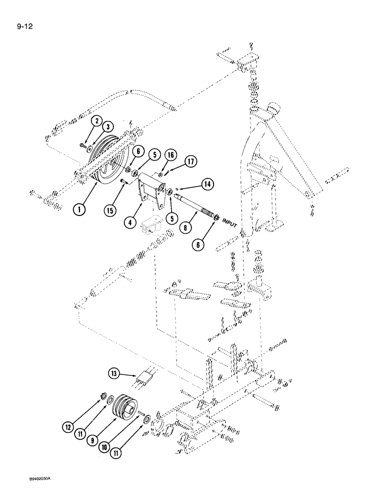 Схема запчастей Case IH 3206 - (9-12) - MAIN DRIVE (09) - CHASSIS/ATTACHMENTS