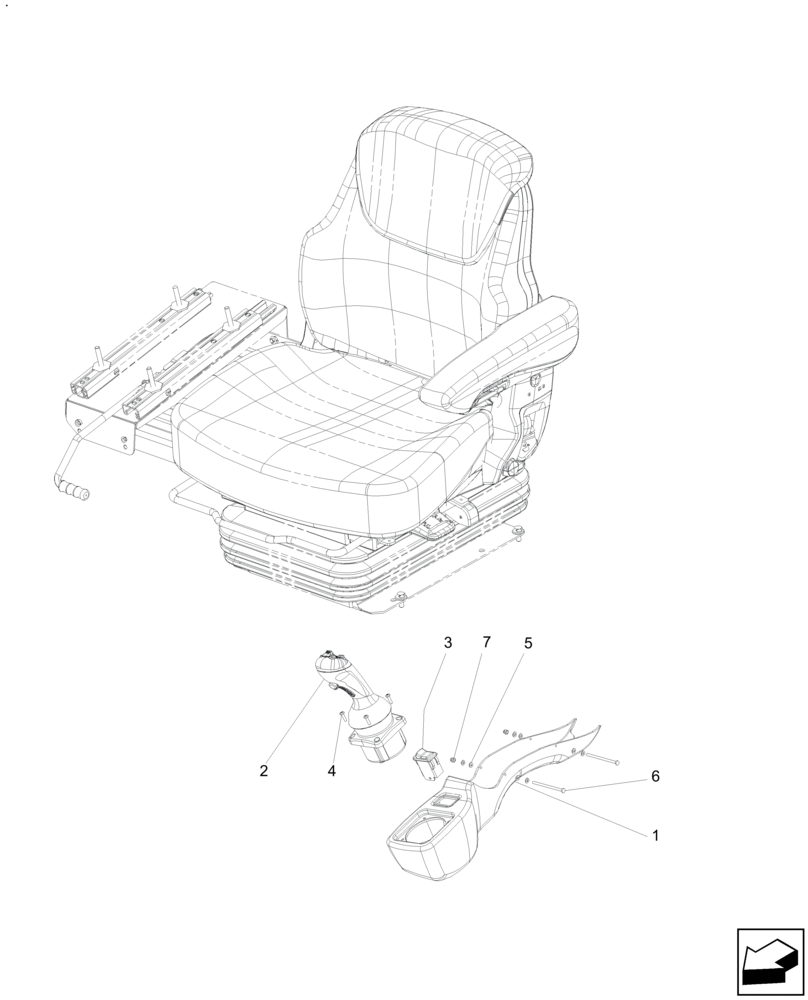 Схема запчастей Case IH A8000 - (55.512.CL) - LH CONTROLS (55) - ELECTRICAL SYSTEMS