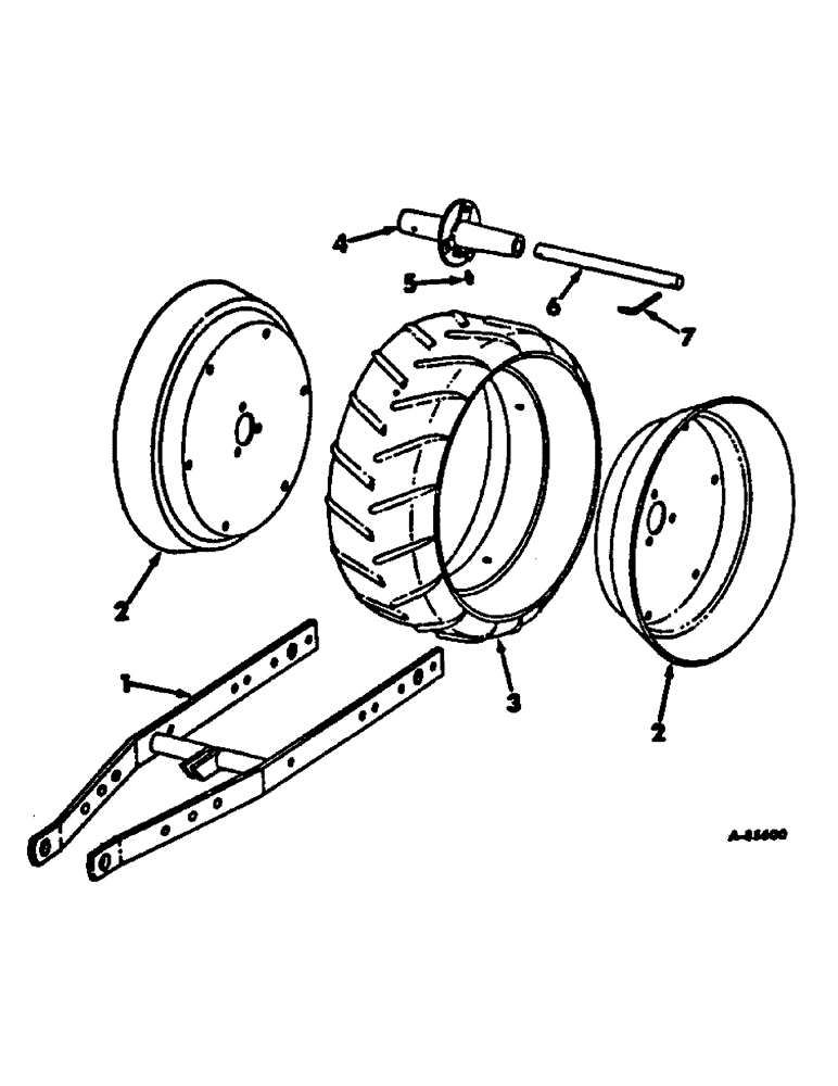 Схема запчастей Case IH 66-SERIES - (U-24) - PRESS WHEEL, PAN TYPE, ONE PER ROW 