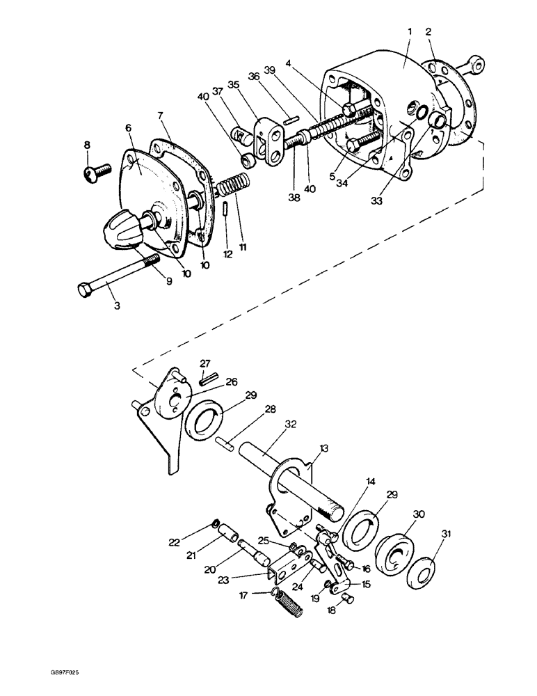 Схема запчастей Case IH 885 - (8-08) - CONTROL HOUSING, 885Q, 885QH AND 885SK TRACTORS (08) - HYDRAULICS