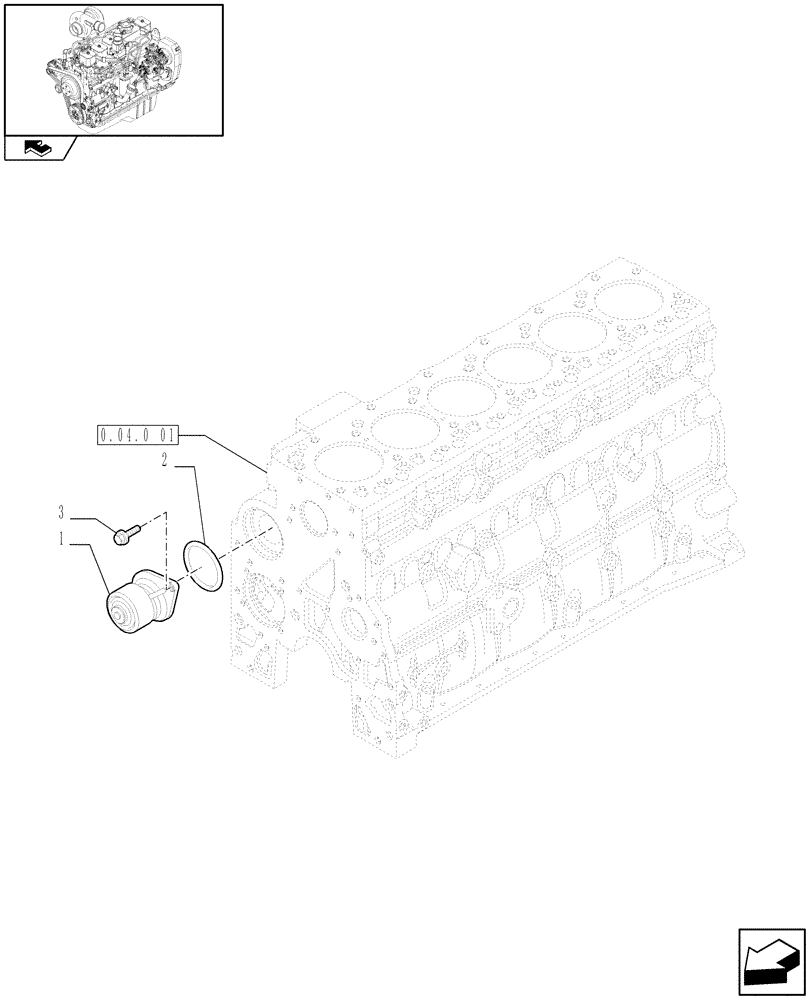 Схема запчастей Case IH F4GE9684B J604 - (0.32.0) - WATER PUMP (2852293) 