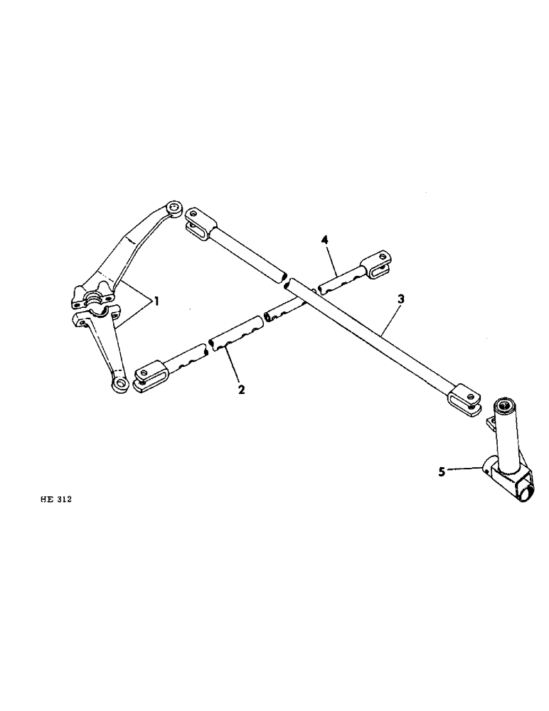 Схема запчастей Case IH 300 - (11) - FRONT FURROW WHEEL STEERING 