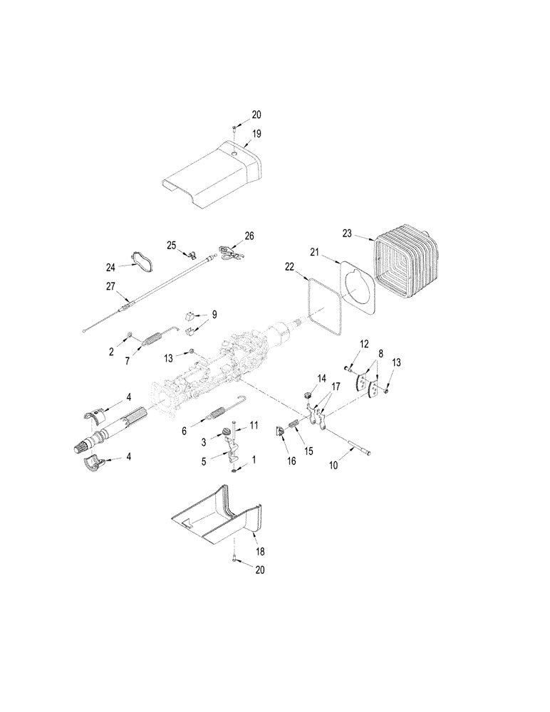 Схема запчастей Case IH STX380 - (05-04) - STEERING COLUMN ASSEMBLY (05) - STEERING