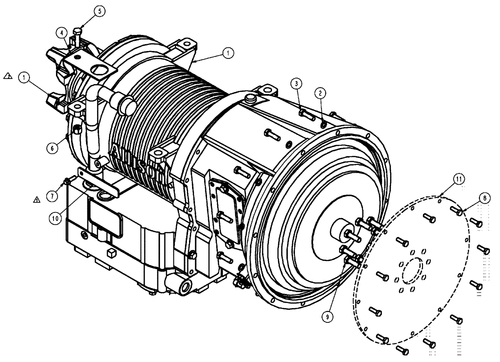 Схема запчастей Case IH FLX3010 - (03-002) - TRANSMISSION GROUP, FLX 3510 (03) - TRANSMISSION