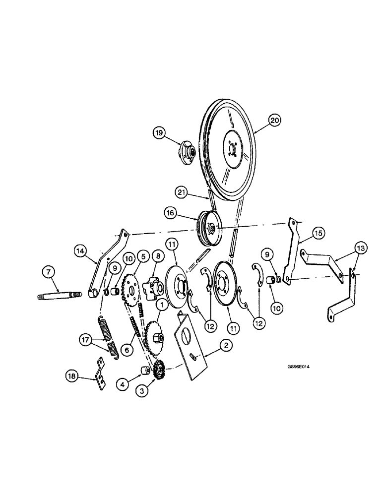 Схема запчастей Case IH INTERNATIONAL - (2-28) - REEL DRIVE (13) - REEL