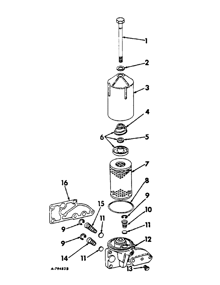 Схема запчастей Case IH 806 - (C-17) - CARBURETED ENGINE, LUBRICATING OIL FILTER, CARBURETED ENGINE TRACTORS C301 2183 AND UP (01) - ENGINE