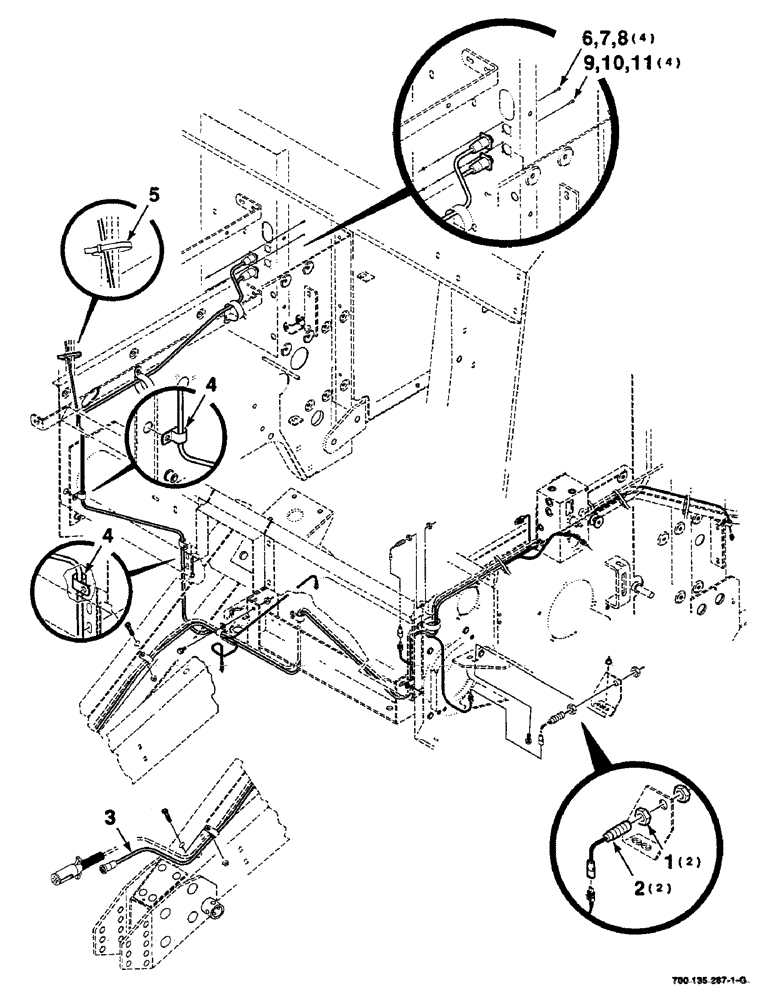 Схема запчастей Case IH RS451 - (4-04) - ELECTRICAL ASSEMBLY, MAIN, WITH MESH WRAP (06) - ELECTRICAL