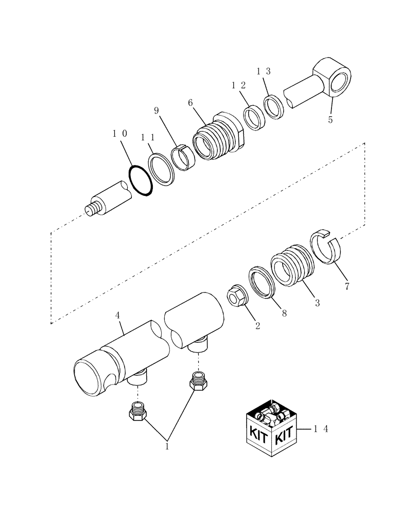 Схема запчастей Case IH L160 - (005) - BUCKET CYLINDER (35) - HYDRAULIC SYSTEMS