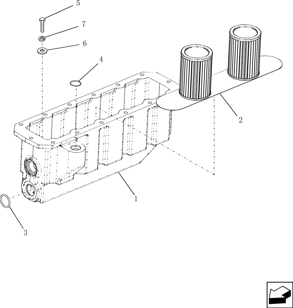 Схема запчастей Case IH 7010 - (66.260.22[02]) - PAN, PTO GEARBOX - 7010/8010 (66) - THRESHING