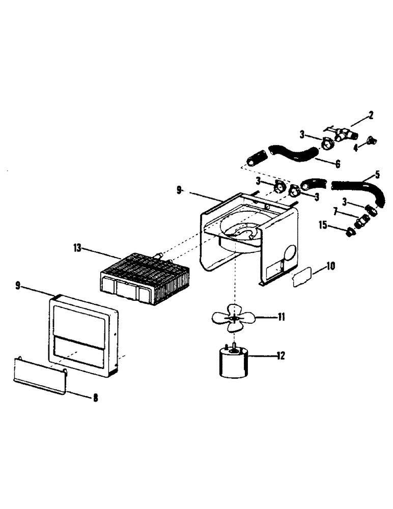 Схема запчастей Case IH STEIGER - (03-04) - HEATER ASSEMBLY, SERIES I (03) - Climate Control