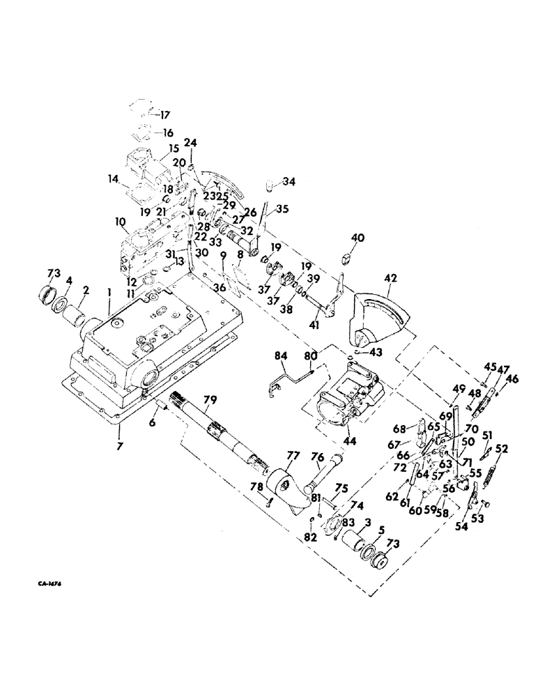 Схема запчастей Case IH 826 - (10-29) - HYDRAULICS, DRAFT CONTROL, FARMALL TRACTORS W/S/N 13355 & ABOVE, INTL TRACTORS W/S/N 7665 & ABOVE (07) - HYDRAULICS