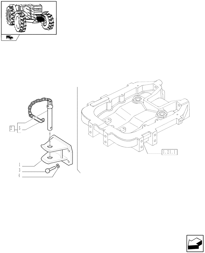 Схема запчастей Case IH FARMALL 80 - (1.89.2) - FRONT HITCH (VAR.335892) (09) - IMPLEMENT LIFT