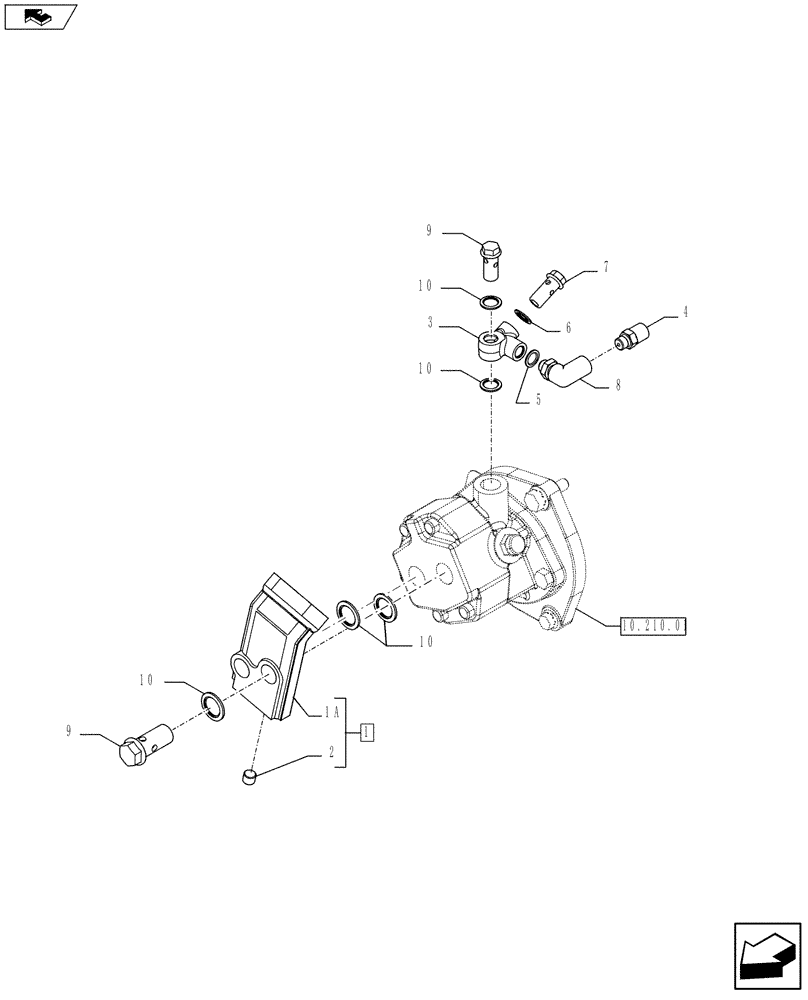 Схема запчастей Case IH F3BE0684N E915 - (10.210.02) - INJECTION PUMP (504055384-504078280) (10) - ENGINE