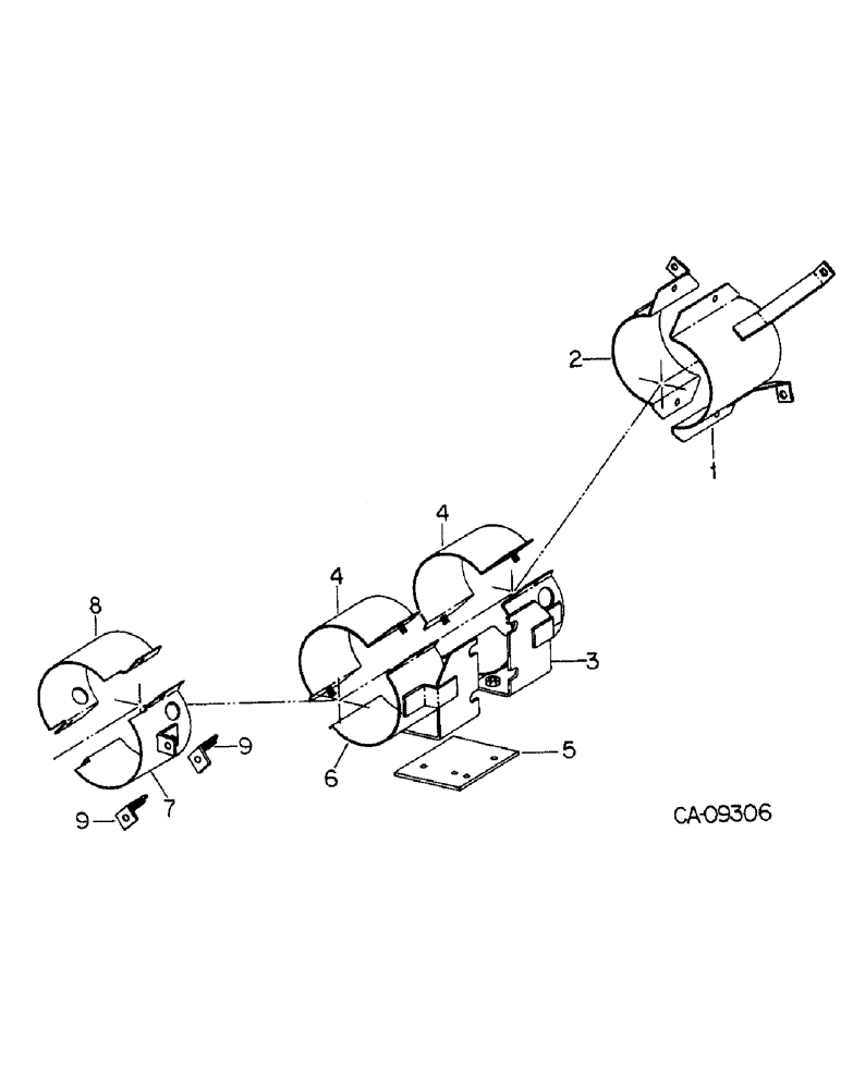 Схема запчастей Case IH 884 - (07-68) - PROTECTION SHIELDS, 4 WHEEL DRIVE SHAFT (04) - Drive Train