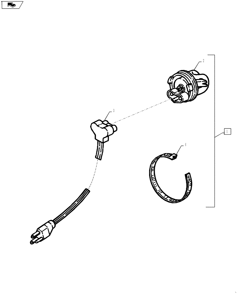 Схема запчастей Case IH FARMALL 55A - (10.254.05) - ENGINE - BLOCK HEATER (10) - ENGINE