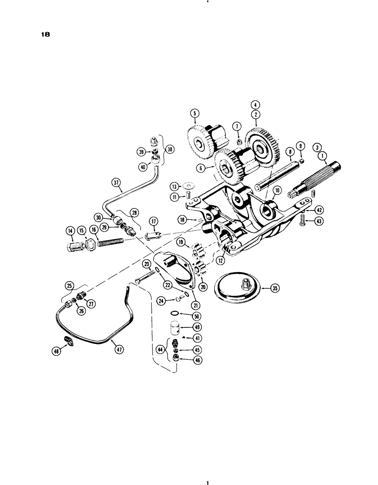 Схема запчастей Case IH 730 SERIES - (018) - BALANCER AND OIL PUMP, 267 AND 301 DIESEL ENGINES (02) - ENGINE