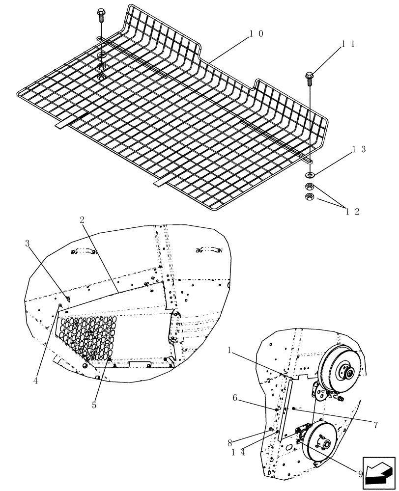 Схема запчастей Case IH 5130 - (74.130.07) - CLEANING FAN - SHIELDS (74) - CLEANING