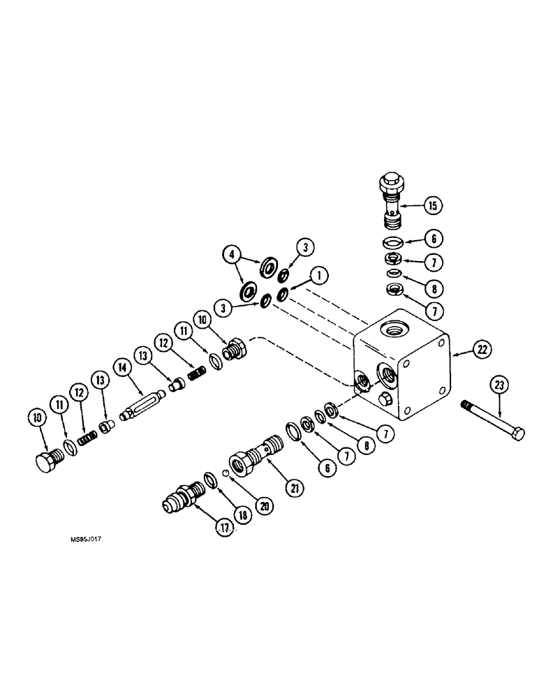 Схема запчастей Case IH 1666 - (6-37A) - HYDROSTATIC MOTOR ASSEMBLY, RELIEF VALVE BLOCK, TWO SPEED (03) - POWER TRAIN