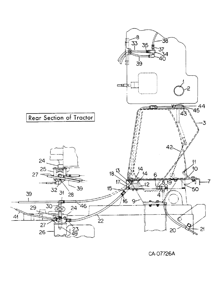 Схема запчастей Case IH 6788 - (12-07) - POWER, AUXILIARY FUEL TANK ATTACHMENT Power